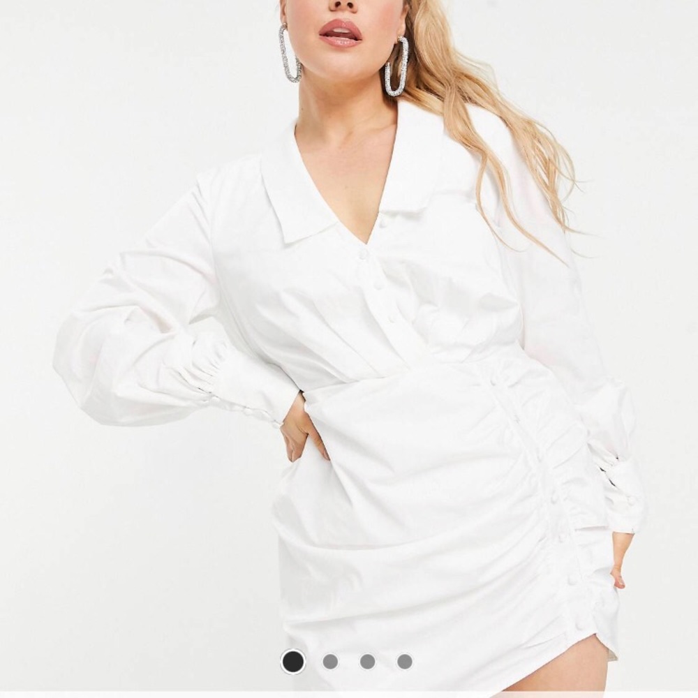ASOS Curve Design mini shirt dress